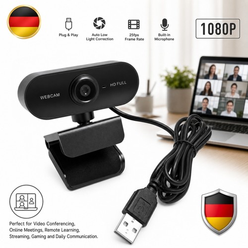 Webcam usb 1080p full plug - 1080p,